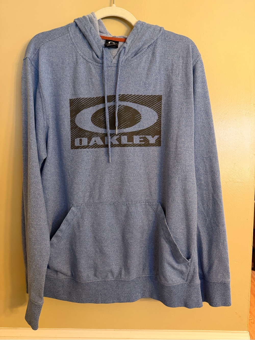 Oakley Light Blue Pullover Hoodie with Logo